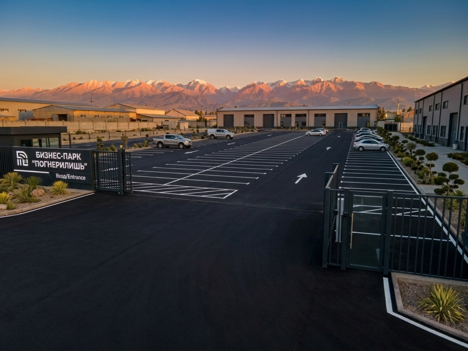 После: Асфальтирование парковки