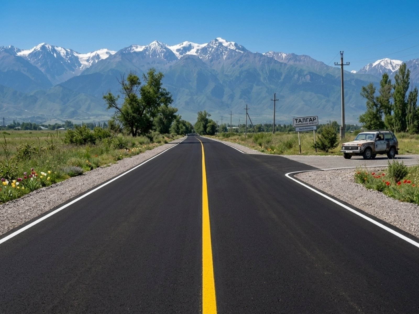 После: Ремонт дорожного покрытия